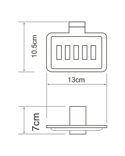 Мыльница WasserKRAFT Lopau K-6069 Хром