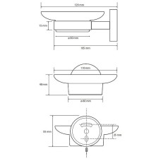Мыльница Bemeta Omega 104108042 Хром