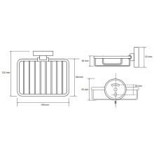 Мыльница Bemeta Omega 104108162 Хром