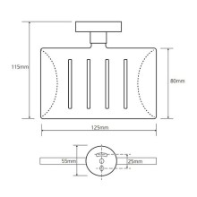 Мыльница Bemeta Omega 104208082 Хром