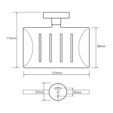 Мыльница Bemeta Omega 104208082 Хром