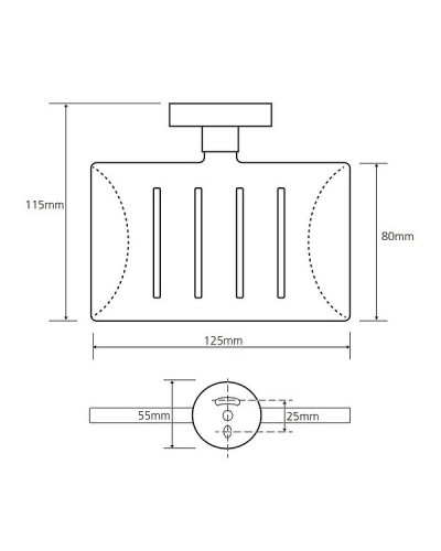 Мыльница Bemeta Omega 104208082 Хром