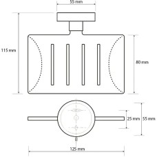 Мыльница Bemeta Neo 104208085 Нержавеющая сталь