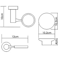 Мыльница WasserKRAFT K-28229 Хром Белая