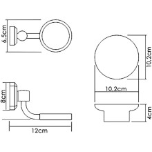 Мыльница WasserKRAFT K-28129 Хром Белая