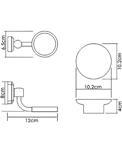 Мыльница WasserKRAFT K-28129 Хром Белая