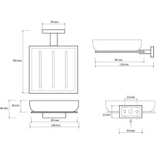 Мыльница Bemeta Plaza 118108022 Хром
