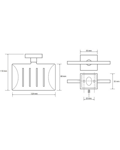 Мыльница Bemeta Beta 132208082 Хром