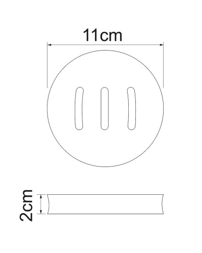 Мыльница WasserKRAFT Wern K-7529 Черная матовая