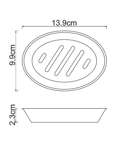 Мыльница WasserKRAFT Ruwer K-6729 Хром