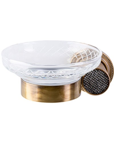 Мыльница Boheme Royal Cristal 10923-BR Бронза