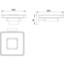 Мыльница Timo Selene 17022/17 Золото матовое