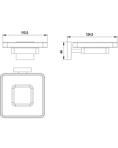Мыльница Timo Selene 17022/17 Золото матовое