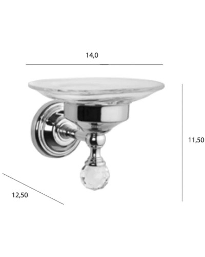 Мыльница бронза Tiffany World Crystal TWCR106br-sw