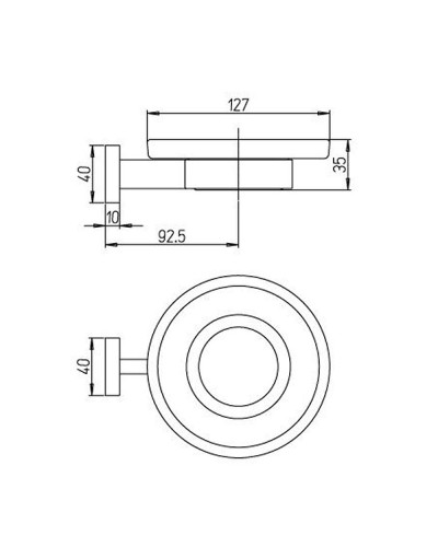 Мыльница Paini Dax-R 84CR021BI Хром