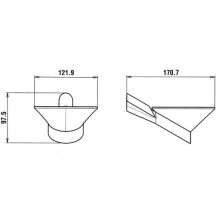 Мыльница Paini Morgana 73CR021VR Хром