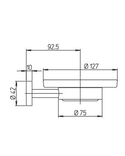 Мыльница Paini Pixel 81CR021BI Хром