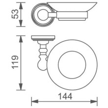 Мыльница Aquanet 00189284