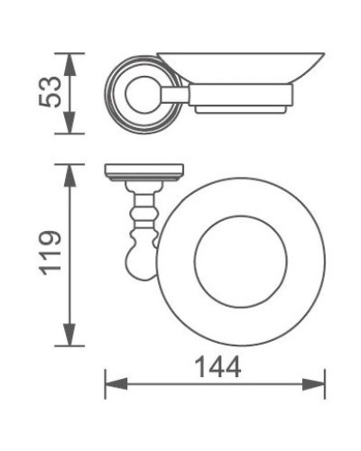 Мыльница Aquanet 00189284