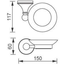 Мыльница Aquanet 00187051