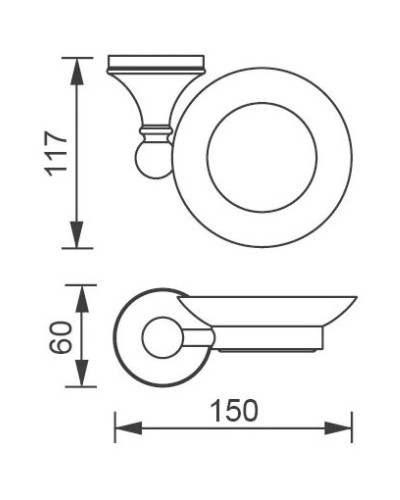 Мыльница Aquanet 00187051