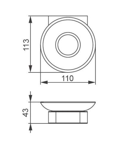 Мыльница Aquanet 00187073