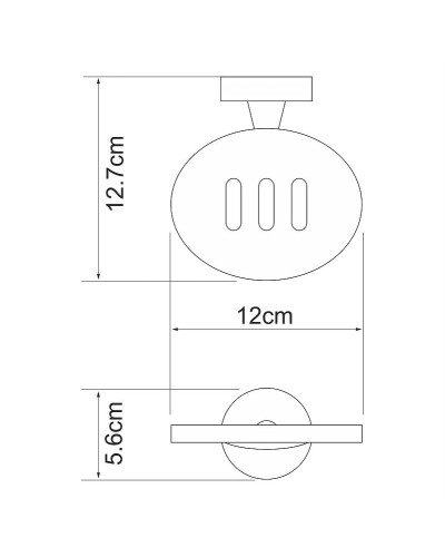 Мыльница WasserKRAFT Isen K-4069 Хром