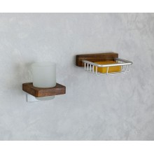 Мыльница Bronze de Luxe Forest 10703C Орех Хром матовый