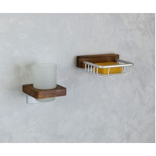 Мыльница Bronze de Luxe Forest 10703C Орех Хром матовый