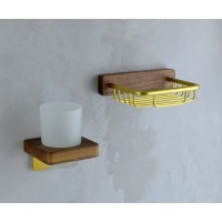 Мыльница Bronze de Luxe Forest 10703G Орех Золото матовое