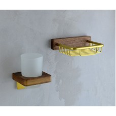 Мыльница Bronze de Luxe Forest 10703G Орех Золото матовое