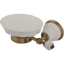 Мыльница Migliore Olivia 17415 Белая Бронза