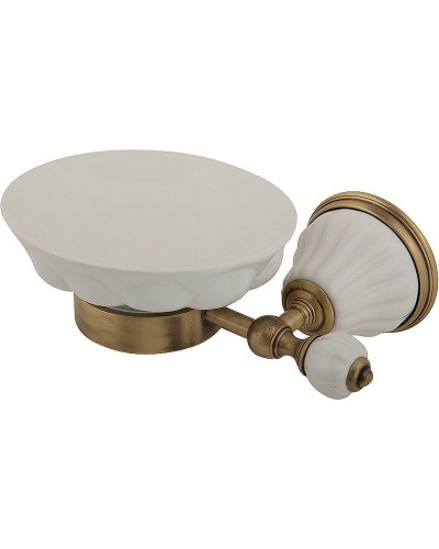 Мыльница Migliore Olivia 17415 Белая Бронза