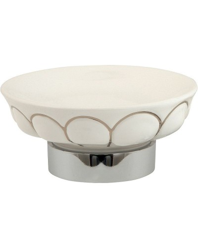 Мыльница Migliore Olivia 17540 Белая Хром