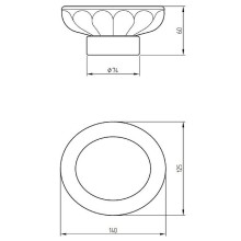 Мыльница Migliore Olivia 24655 Золото