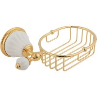 Полка корзина Migliore Olivia 17471 Золото Белый