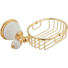 Полка корзина Migliore Olivia 17471 Золото Белый