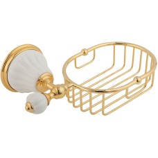 Полка корзина Migliore Olivia 17471 Золото Белый