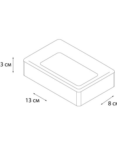 Мыльница Fixsen Text FX-230-4 Черный Белый