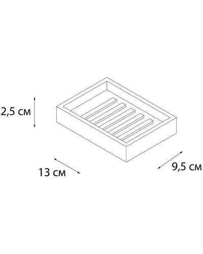Мыльница Fixsen Gusto FX-300-4 Хром Бирюзовый