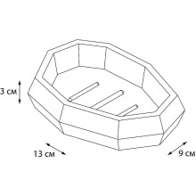Мыльница Fixsen Flat FX-290-4 Белая