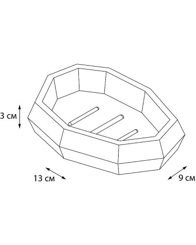 Мыльница Fixsen Flat FX-290-4 Белая