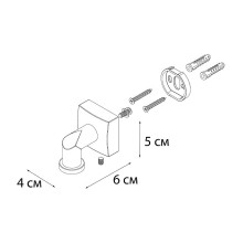 Мыльница Fixsen Kvadro FX-61309A магнитная Хром