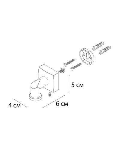 Мыльница Fixsen Kvadro FX-61309A магнитная Хром