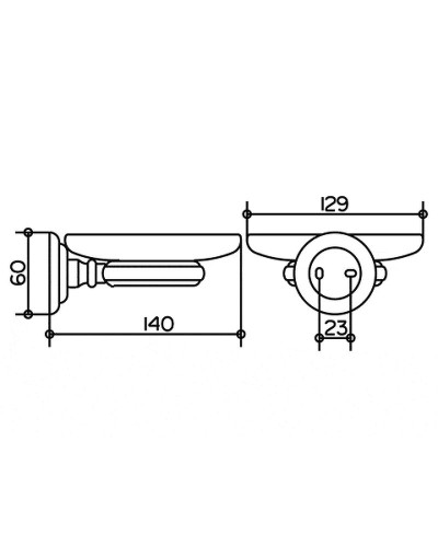Мыльница Keuco Astor 2155019000 Хром
