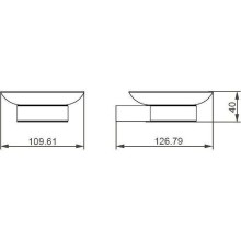 Мыльница Aquanet 5685MB 241903 Черная матовая