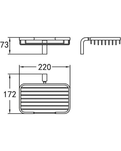 Мыльница Cezares Ultima CZR-F-8931 Хром