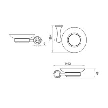 Мыльница Lemark Standard LM2143C Хром