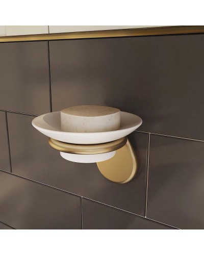 Мыльница Iddis Oldie OLDBRC0i42 Бронза Белый