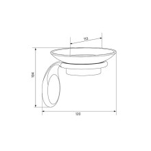 Мыльница Iddis Oldie OLDBRC0i42 Бронза Белый